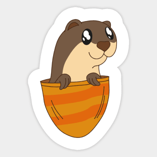 Cute Pocket Otter Sticker